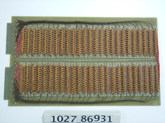 Tobermory Perceptron analog core memory. Courtesy of the Computer History Museum.